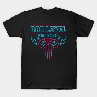 Dad Level Unlocked - Gamer Dad T-Shirt